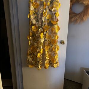 STYLEWE Yellow Floral Embroidered Pants